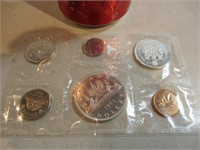 Ensemble de pièces de monnaie du Canada en argent