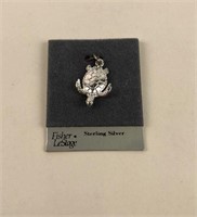 Sterling silver turtle charm