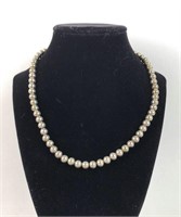 Sterling bead necklace