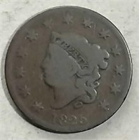 1825 Coronet Large Cent  G