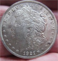 1921 morgan silver dollar