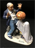 Norman Rockwell Porcelain Figurine, Trick Or Treat