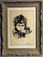 Moshe Gat Numbered Print Of Child