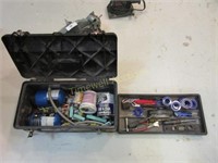 Tool box and plumbers kit