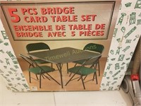 New card table and chairs