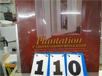 PLANTATION 2" LOUVER BIFOLD DOOR--30" X  80"
