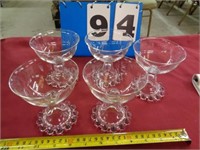 5 CANDLEWICK SHERBERT GLASSES