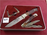 2004 WINCHESTER 3-KNIFE SET IN COLLECTOR TIN