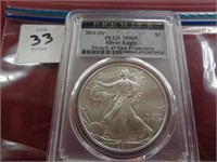 2011-S SILVER EAGLE COIN--PCGS MS69