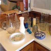 Lot of items as shown on counter