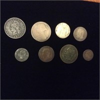 Lot of 8 old Foreign coins