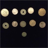 Lot of 11 Foreign Coins as shown