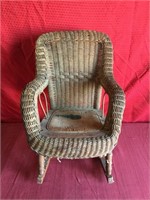 Vintage Child's Wicker Chair