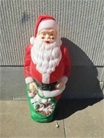 45" Vintage Lighted Yard Christmas Saint Claus