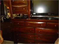 Dresser with Mirror and Night Stand