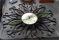 Vintage Metal Décor Clock