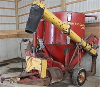 NH 355 grinder mixer w/scale, 10" auger;