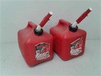 Two 2 gallon gas cans