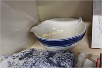 BLUE BANDED MIXING BOWL