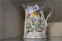 HAND PAINTED CERAMIC PITCHER