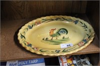 ROOSTER DECORATED PLATTER