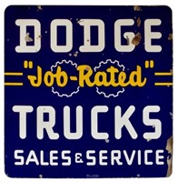 Dodge Trucks D/S Porcelain Sign
