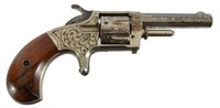 Engraved Spur Trigger .22 Long  Eli Whitney Arms