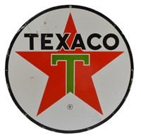 Texaco D/S Porcelain Sign