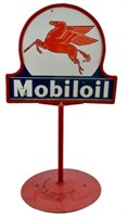 Mobil Oil D/S Porcelain Lollipop Sign