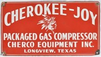 Cherokee Joy Gas Co. Longview Texas Porcelain Sign