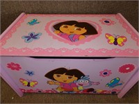 DORA WOODEN TOY CHEST WITH TOYS