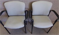 2 PC HON STACK CHAIRS