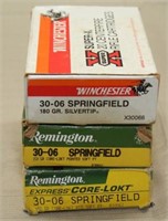 3 boxes of .30-06 sprg, 2 boxes are 150 gr. sp and