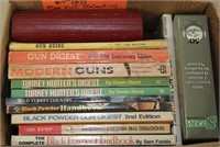 Box lot of black powder and hand loading books