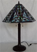Tiffany Style Leaded Glass Table Lamp - 775