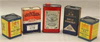 lot of 5 empty powder cans, nice advertising