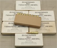 7 boxes 7.62mm Nato (.308 win.) manufactured