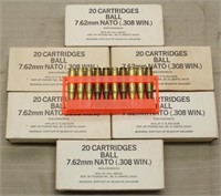 6.5 boxes 7.62mm Nato (.308 win.) manufactured
