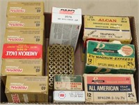 6 boxes assorted 40 S&W brass, 357 brass,