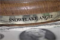 Snowflake Angel with Light in Domed Case