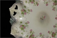 Large Fine China Platter w/ Hydrangeas
