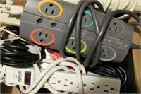 Lot of 12 Power/Surge Strips and Extension Cords