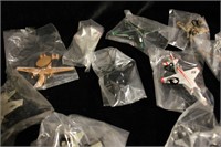 Lot of 10 Metal Model Military Airplanes