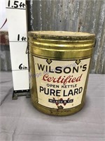 Wilson's Certified Open Kettle Pure Lard can