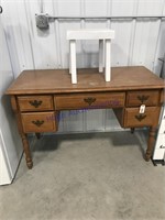 Desk with stool