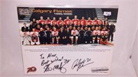 1999 / 2000 Calgary Flames team picture signed by