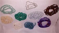 Bag of beaded necklaces