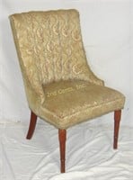 Vintage Mid Century Decorator Velour Side Chair