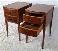 Pair Wabash Cabinet Duncan Phyfe End Tables