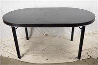 Modern Dining Table & 4 Metal Fabric Chairs